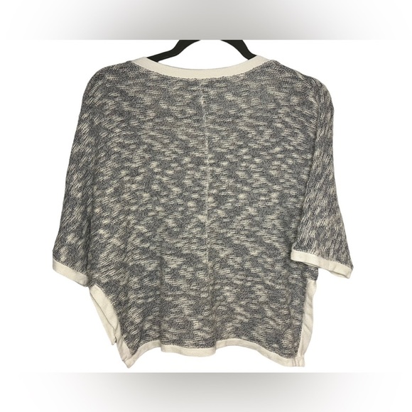 Anthropologie Saturday Sunday Theo Cropped Short Sleeve Summer Sweater Small - Picture 3 of 5